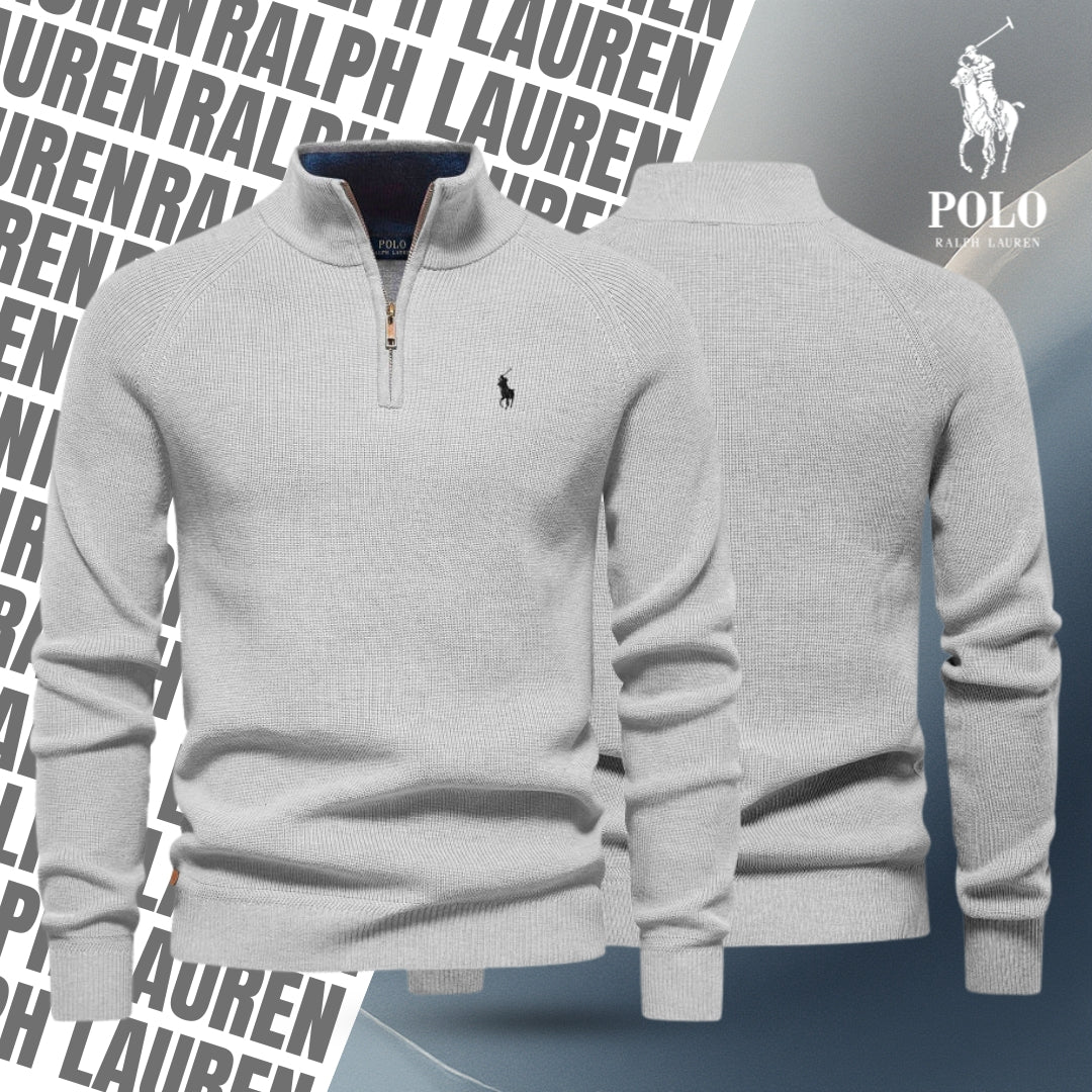 RL Zipped Collar Sweater