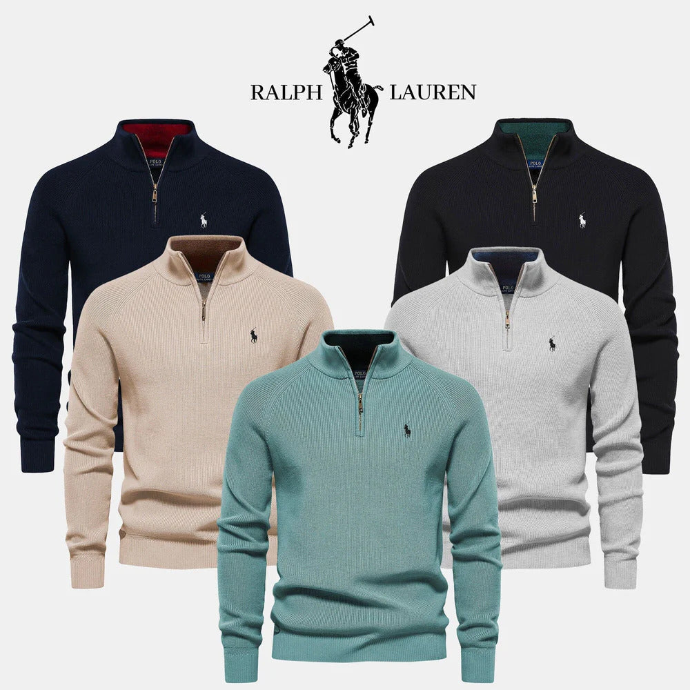 RL Zipped Collar Sweater
