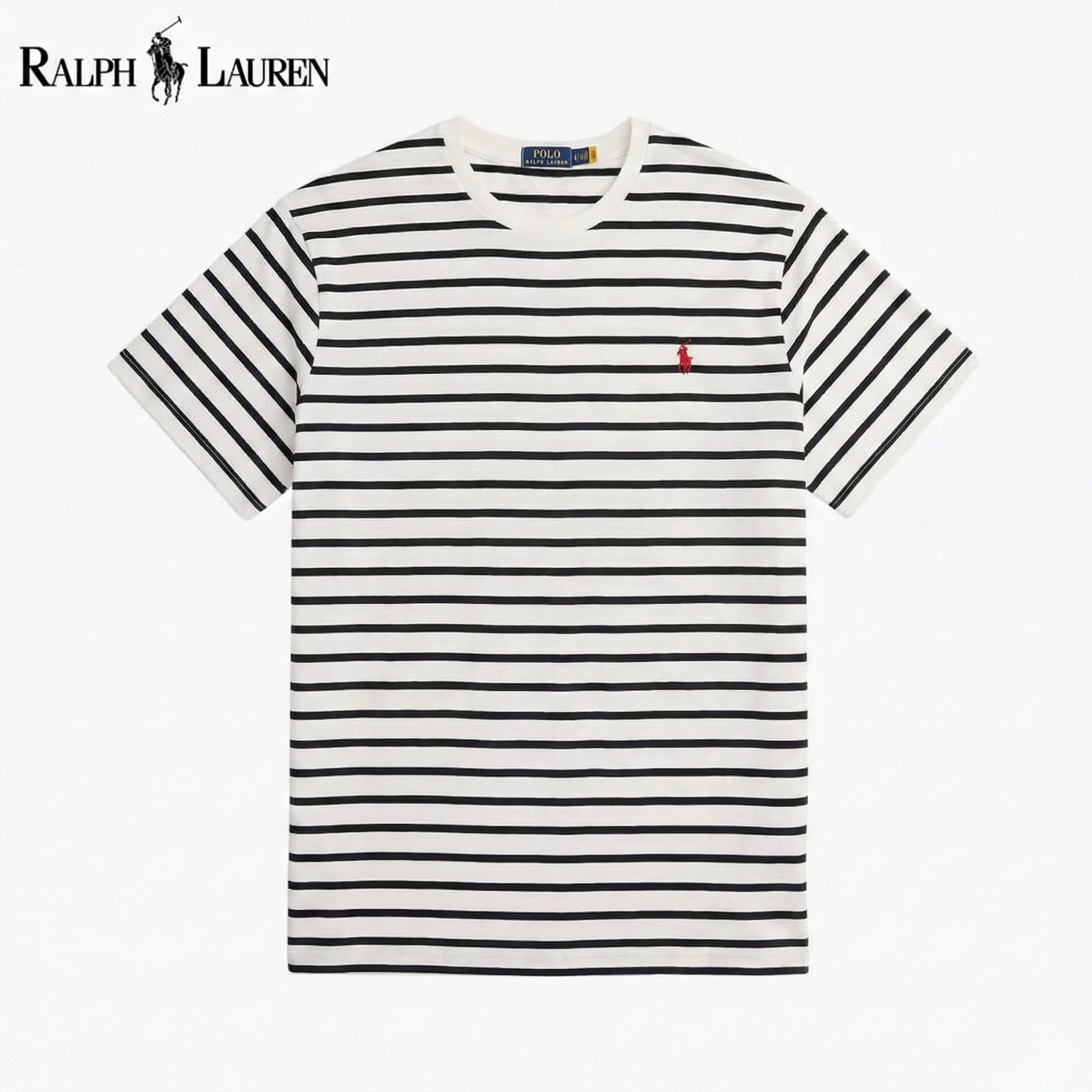 RL Striped Jersey Crewneck T-Shirt